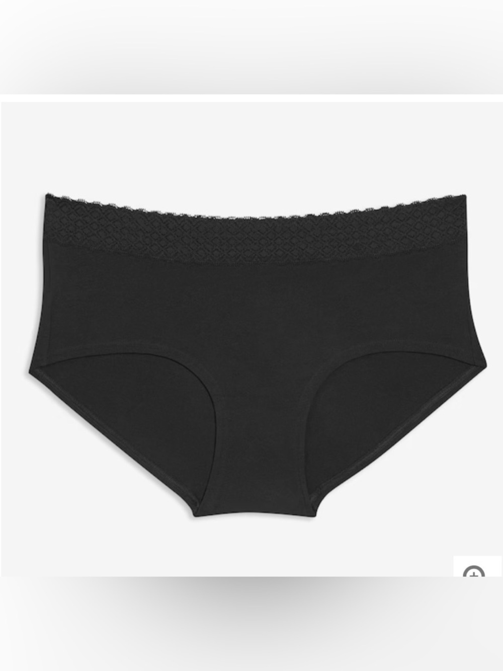 NWT: Set of Joe Cotton Cheeky briefs with Black Lace Waistband (5 Pack)